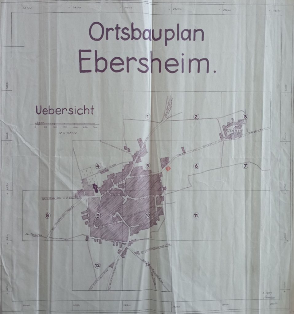 Bauplan Ebersheim 1939